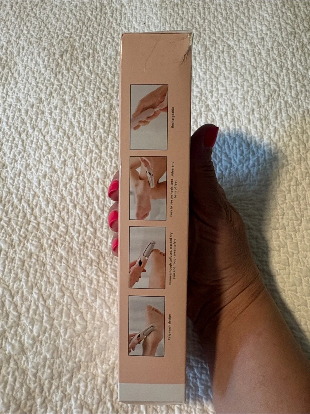 Electric Pedi Callous Remover - Peach/Pink Packaging. NWT